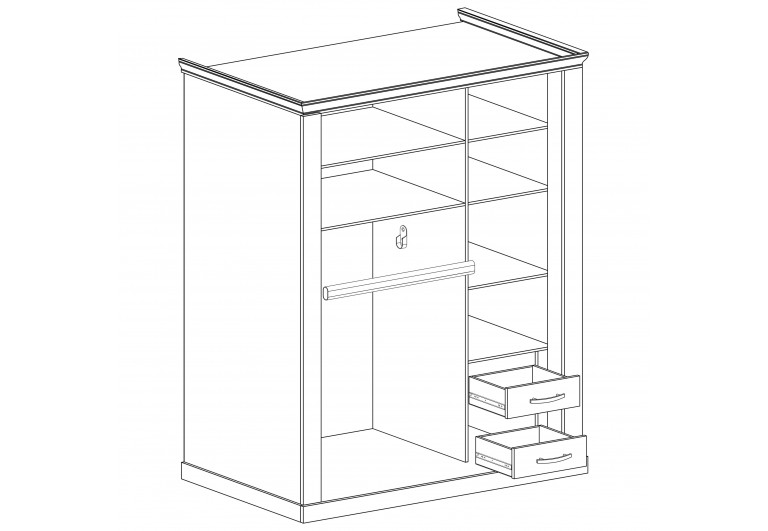 Szafa z lustrem Antica A-146