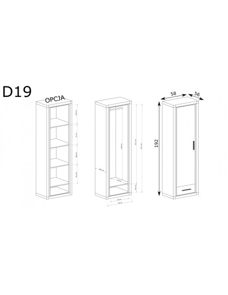 Szafa Dallas D-19
