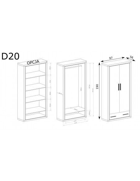 Szafa Dallas D-20
