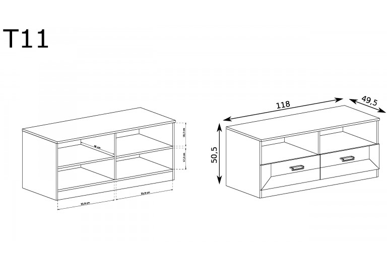 Szafka RTV Tadeusz T-11