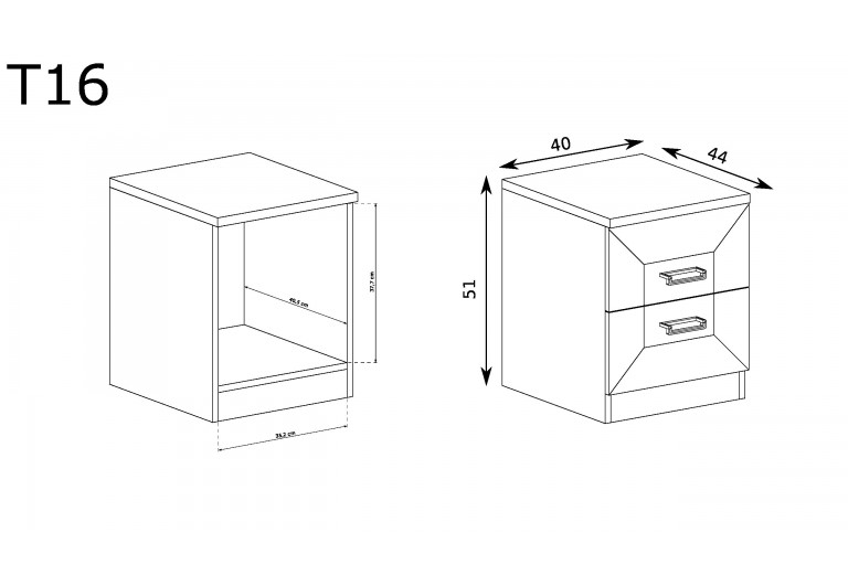 Szafka nocna Tadeusz T-16