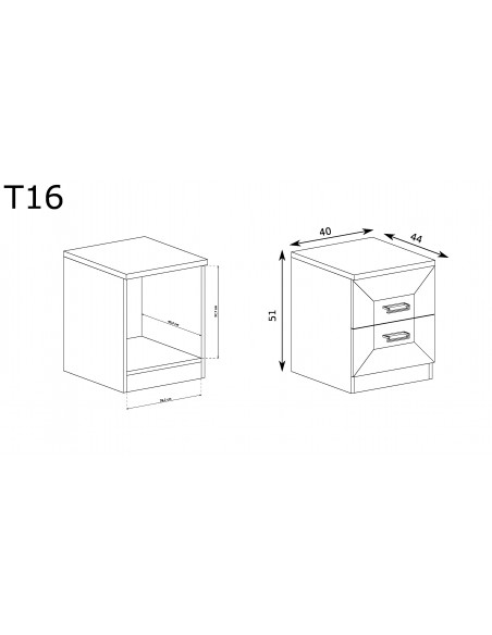 Szafka nocna Tadeusz T-16