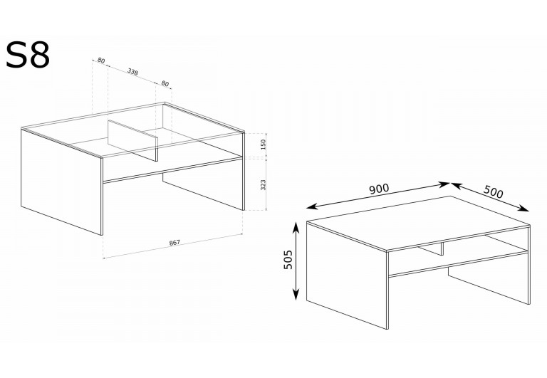 Stolik kawowy Sensei S-8