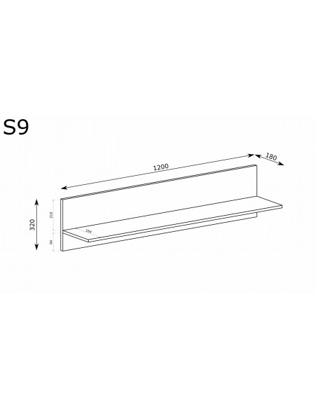 Półka wisząca Senesi S-9