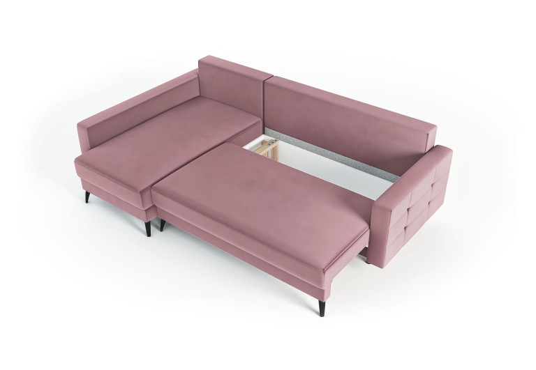 Narożnik Avis Bluvel różowy