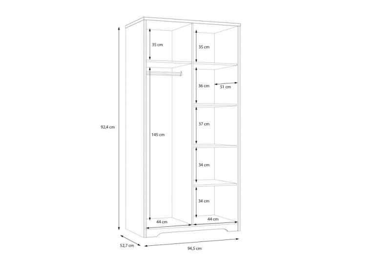 Szafa ubraniowa Joadakis