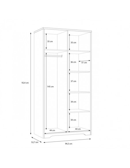 Szafa ubraniowa Joadakis