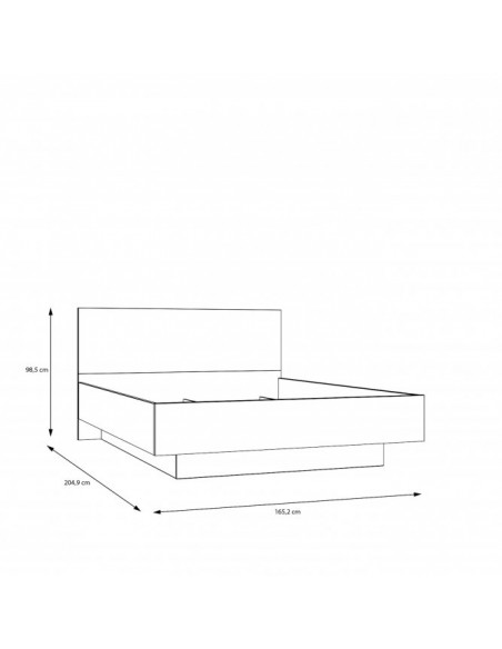 Łóżko 160 z podnoszonym wkładem Lenybelardo