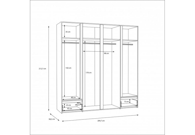 Szafa ubraniowa Lenybelardo
