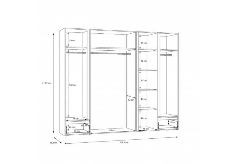 Szafa ubraniowa Lenybelardo