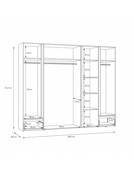 Szafa ubraniowa Lenybelardo
