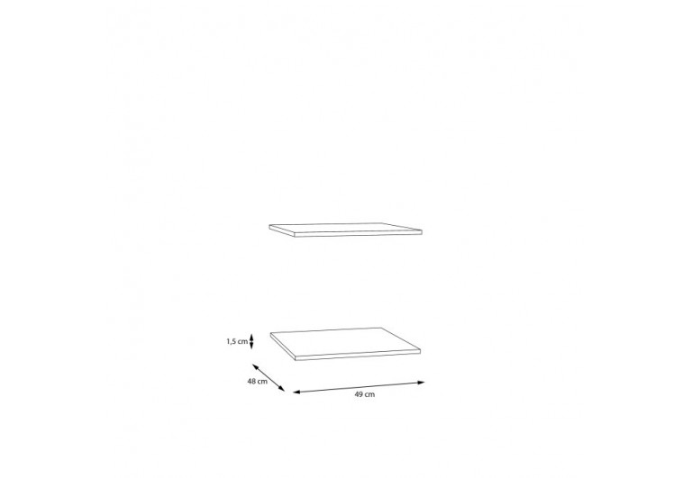 Set 2 półek Lenybelardo