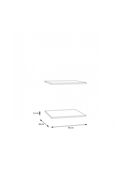 Set 2 półek Lenybelardo