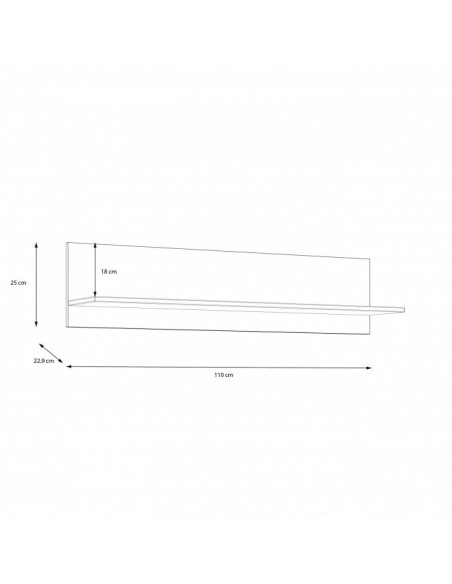 Półka wisząca Lya