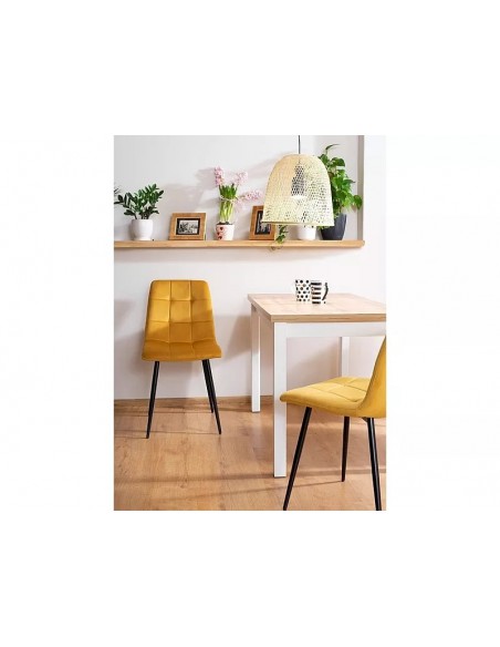 Stół Adam 120 Dąb Lancelot/Biały