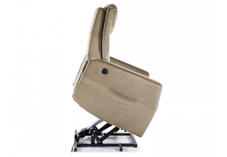 Fotel rozkładany Adonis Velvet Ciemny Beż