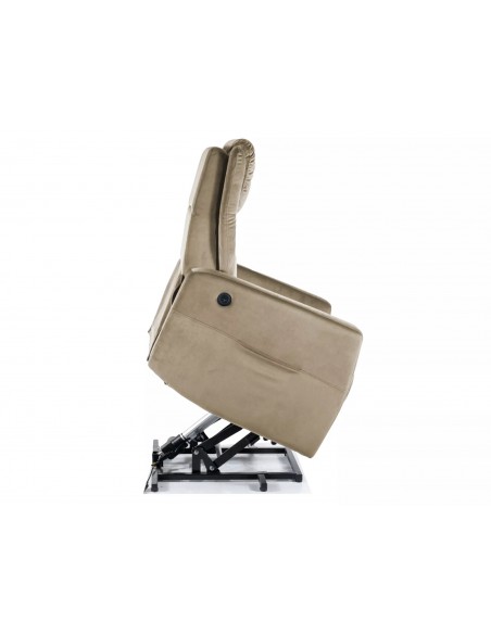 Fotel rozkładany Adonis Velvet Ciemny Beż