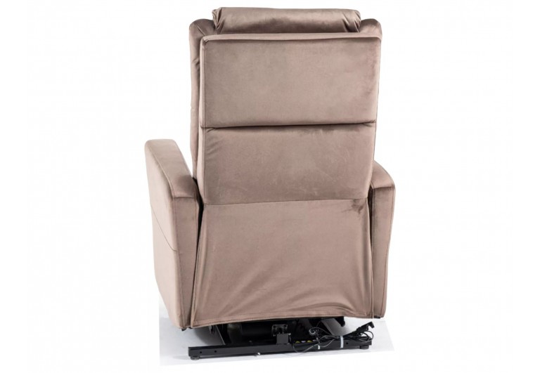 Fotel rozkładany Adonis Velvet Ciemny Beż