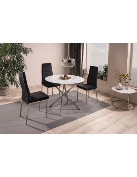 Stół okrągły szklany 90 Agis