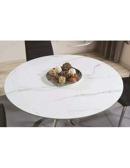 Stół okrągły marmurkowy 90 Agis