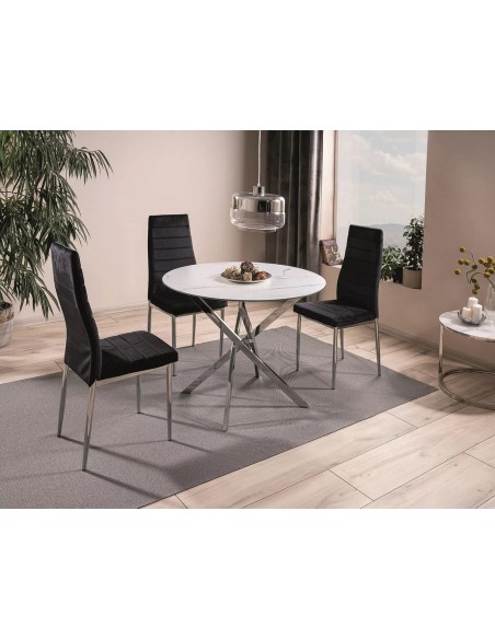 Stół okrągły marmurkowy 90 Agis