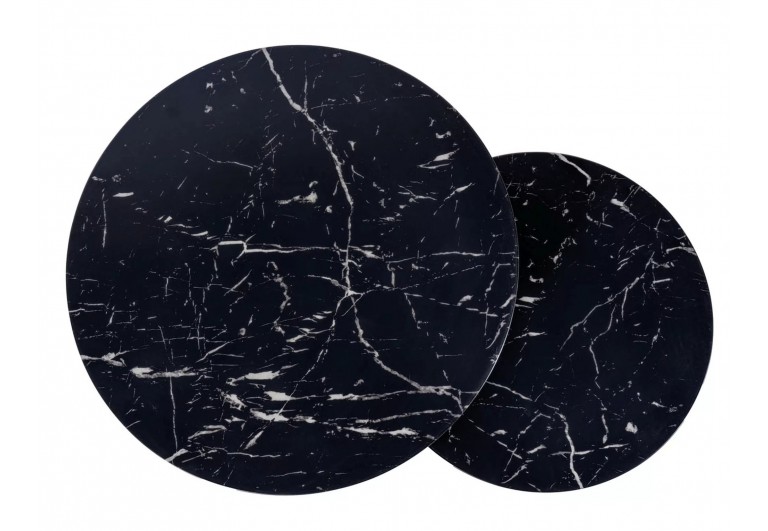 Zestaw ław okrągłych marmur Amaro