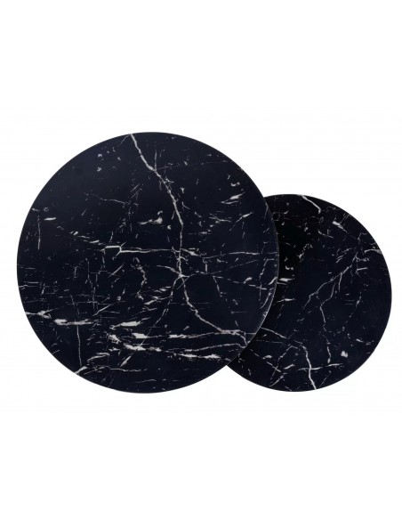 Zestaw ław okrągłych marmur Amaro