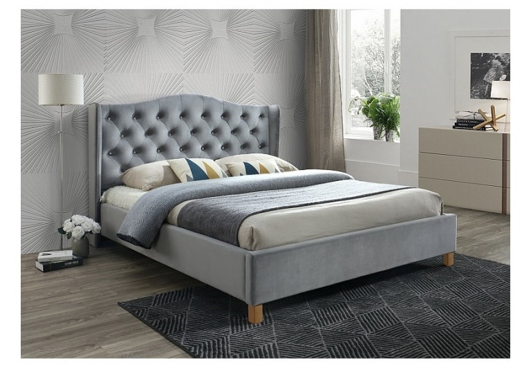 Łóżko 180 Aspen Bluvel 14 Velvet