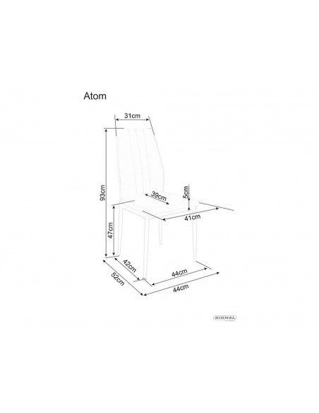 Krzesło Atom Bluvel 14 Velvet