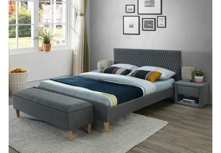 Łóżko 140 Azurro Bluvel 14 Velvet