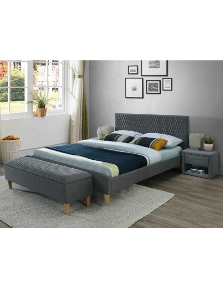 Łóżko 140 Azurro Bluvel 14 Velvet