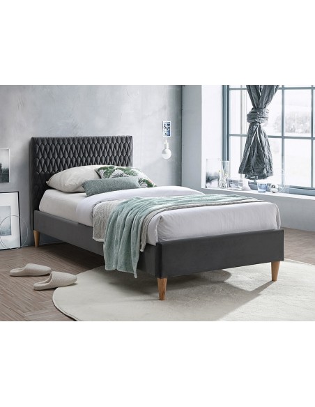 Łóżko 90 Azurro Bluvel 78 Velvet