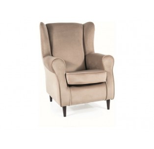 Fotel Baron Ciemny Beż Velvet Bluvel 40