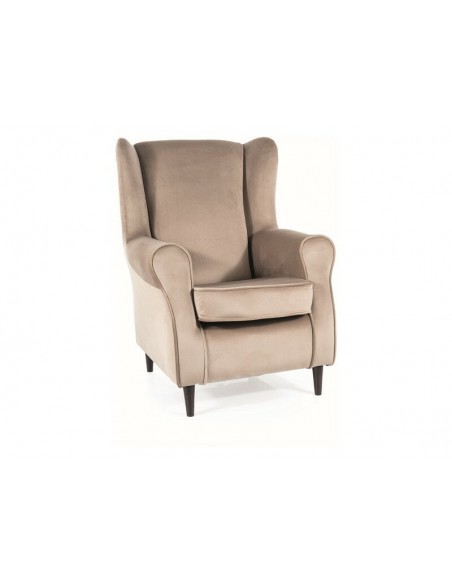 Fotel Baron Ciemny Beż Velvet Bluvel 40 Fotel Baron Ciemny Beż Velvet Bluvel 40