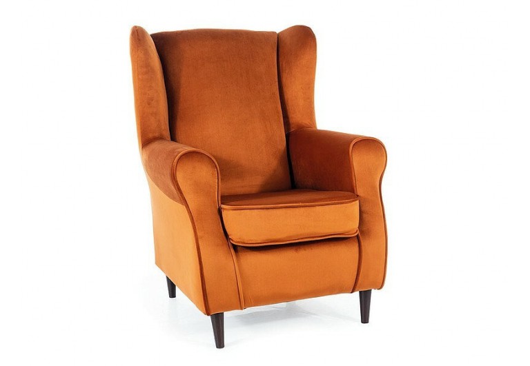 Fotel Baron Cynamonowy Velvet Bluvel 4215