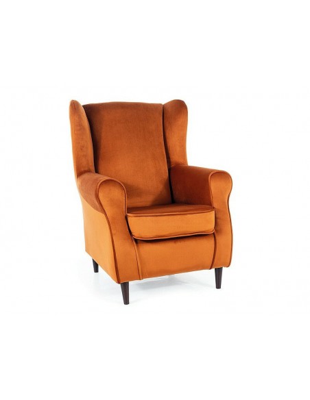 Fotel Baron Cynamonowy Velvet Bluvel 4215