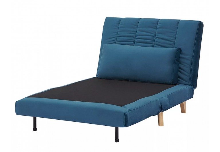 Fotel rozkładany Billy Niebieski Velvet