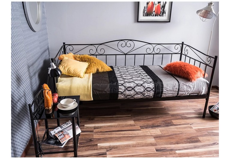 Łóżko metalowe Białe 90 Birma