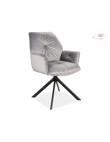 Krzesło Boogie II Szare Velvet