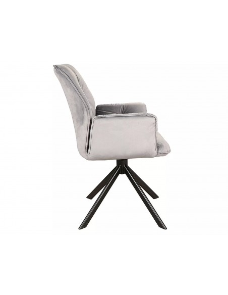Krzesło Boogie II Szare Velvet