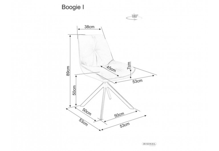 Krzesło Boogie I Beżowe Velvet