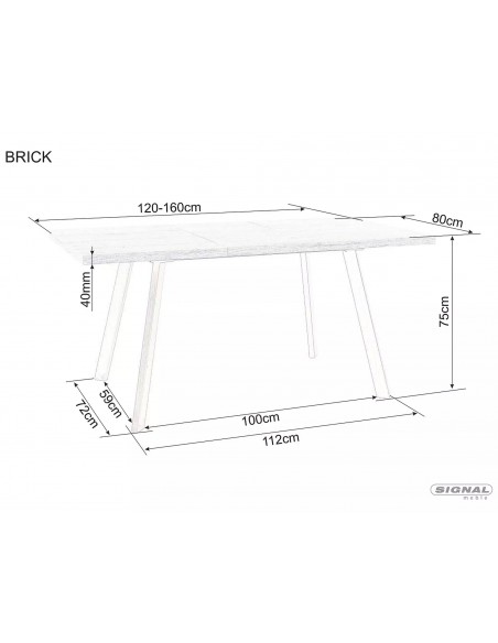 Stół rozkładany Brick