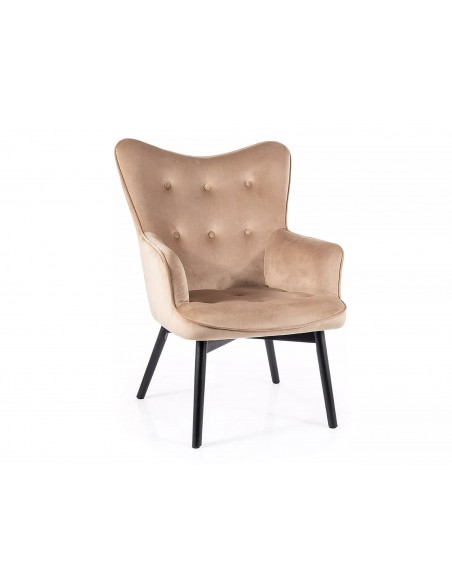 Fotel Carmen Beżowy Velvet