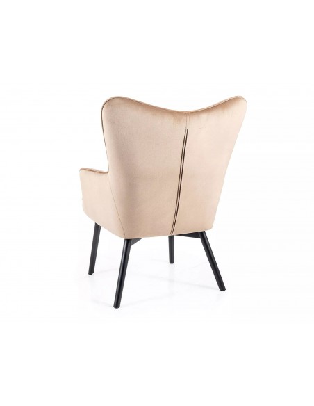 Fotel Carmen Beżowy Velvet