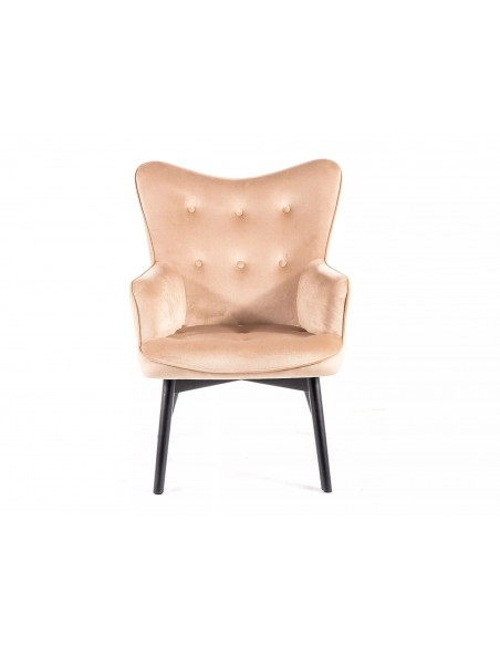 Fotel Carmen Beżowy Velvet