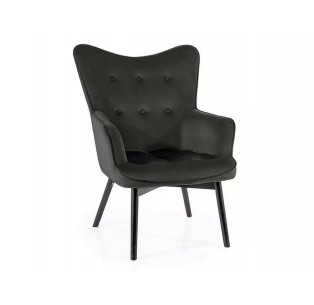Fotel Carmen Czarny Velvet