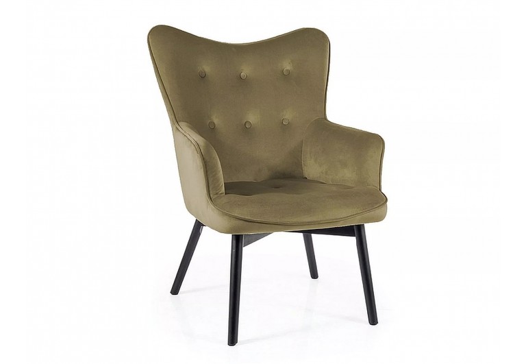 Fotel Carmen Oliwkowy Velvet