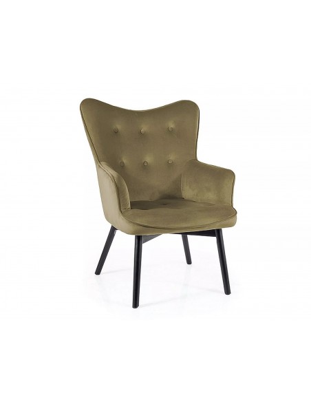 Fotel Carmen Oliwkowy Velvet