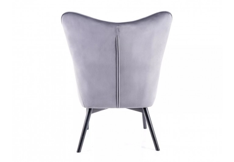 Fotel Carmen Szary Velvet