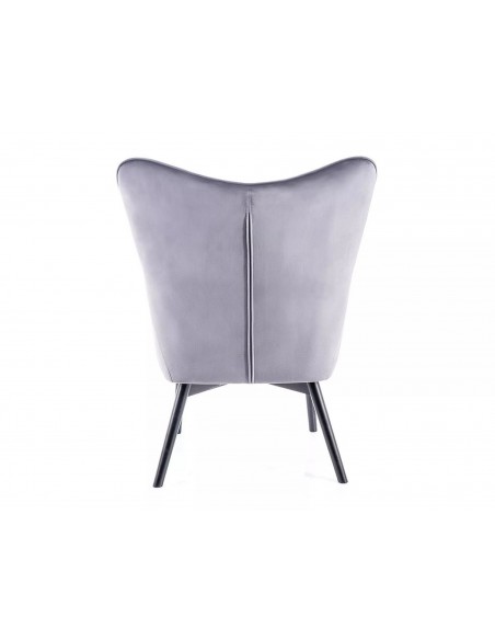 Fotel Carmen Szary Velvet
